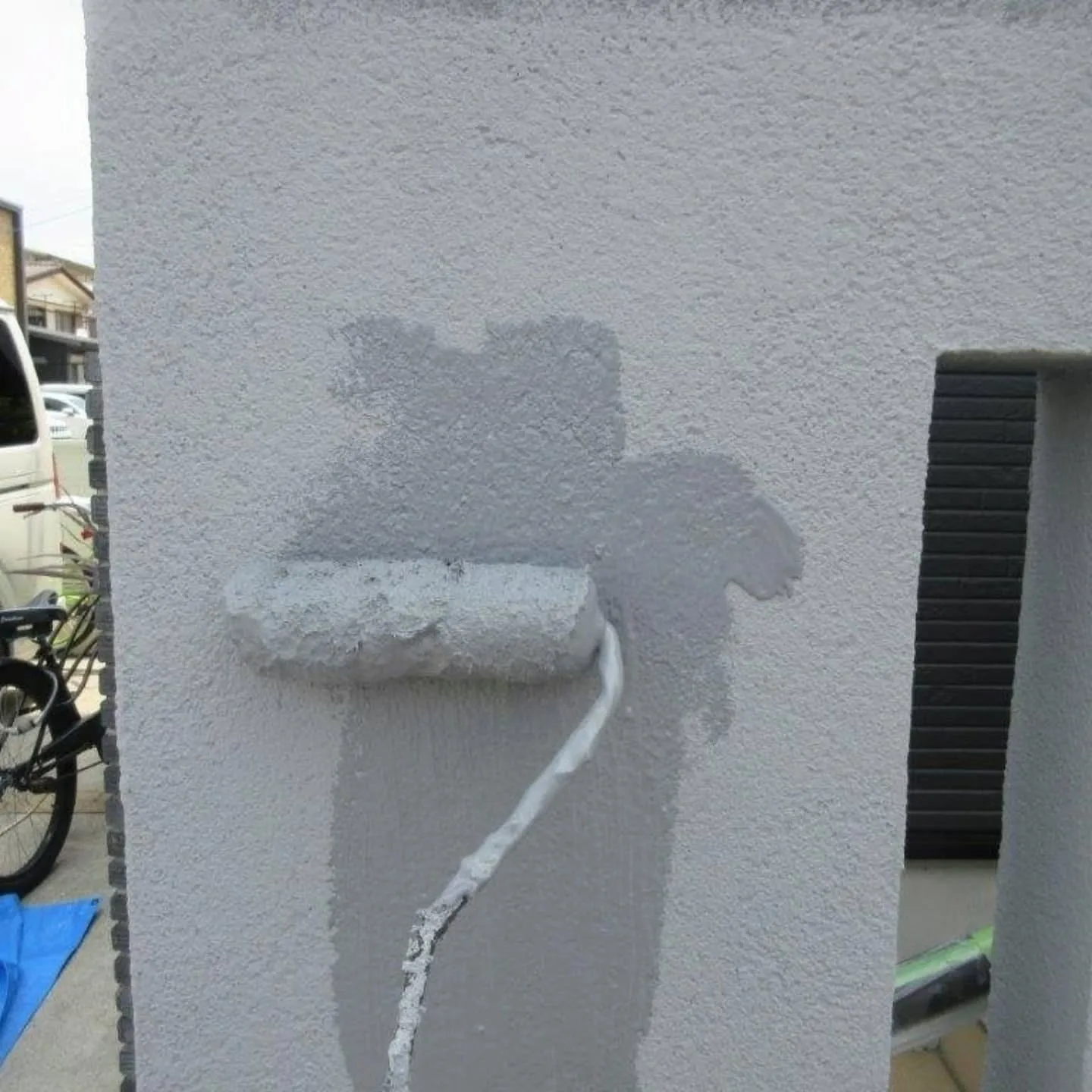 名古屋市中川区Ｔ様邸 擁壁塗り直ししてきました！