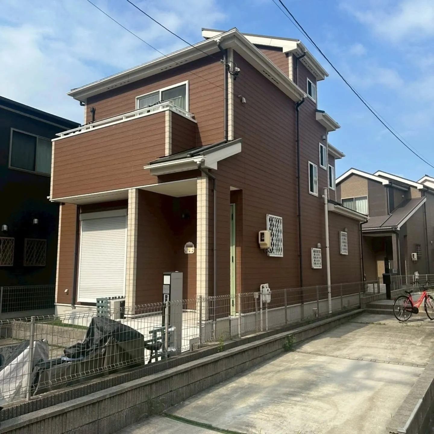 名古屋市中川区I様邸 今日から水洗い。